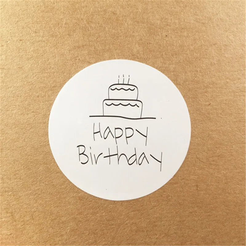 Наклейки-этикетки из крафт-бумаги 3 5 см круглые наклейки для подарочной упаковки