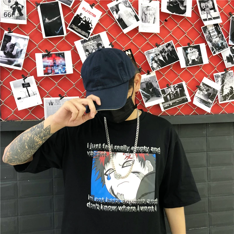 Poleras Mujer 2021 летняя уличная одежда Harajuku в Корейском стиле Ulzzang с мультяшным принтом
