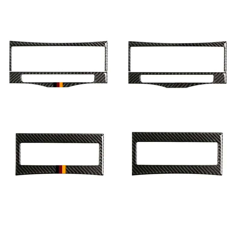 Car Center Console Air Conditioning CD Panel Decoration Sticker Trim For Mercedes Benz E Class W212 2014 15 Carbon Fiber Decals|Лепнина для