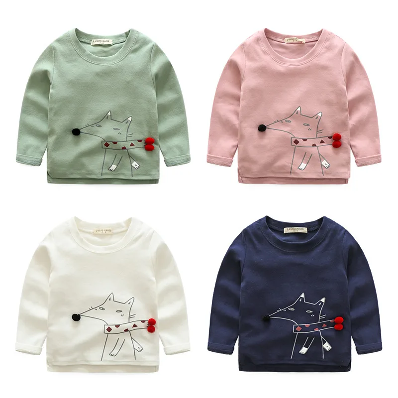 Детская Хлопковая футболка с длинным рукавом на весну | одежда и обувь