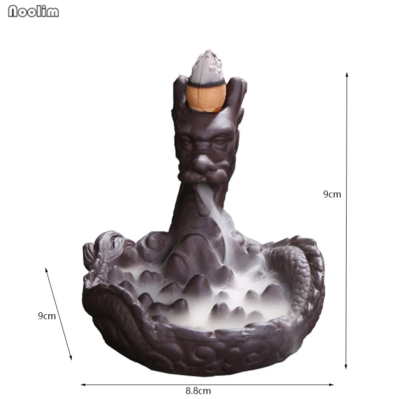 Керамическая Статуя Дракона горелка для благовоний кадильница ароматерапии