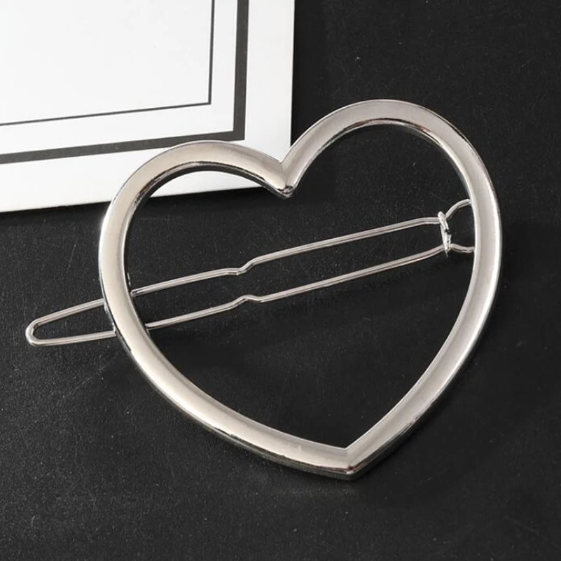 Shuangshuo Fashion Women Girls Hairpins Heart Hair Clip Metal Delicate Pin Decorations Jewelry Accessories |