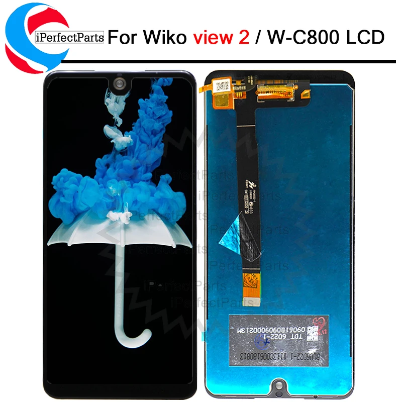 100% протестирован для Wiko View 2 ЖК дисплей с дисплеем W C800|Экраны мобильных телефонов|