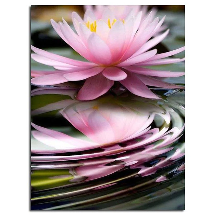 Набор для алмазной вышивки Лотос 45x60 | Дом и сад