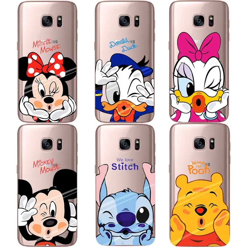 Фото Мягкий чехол из ТПУ с рисунком Дональда Дака для Samsung S6 S7 EDGE S8 PLUS S9 NOTE 8|cover for samsung