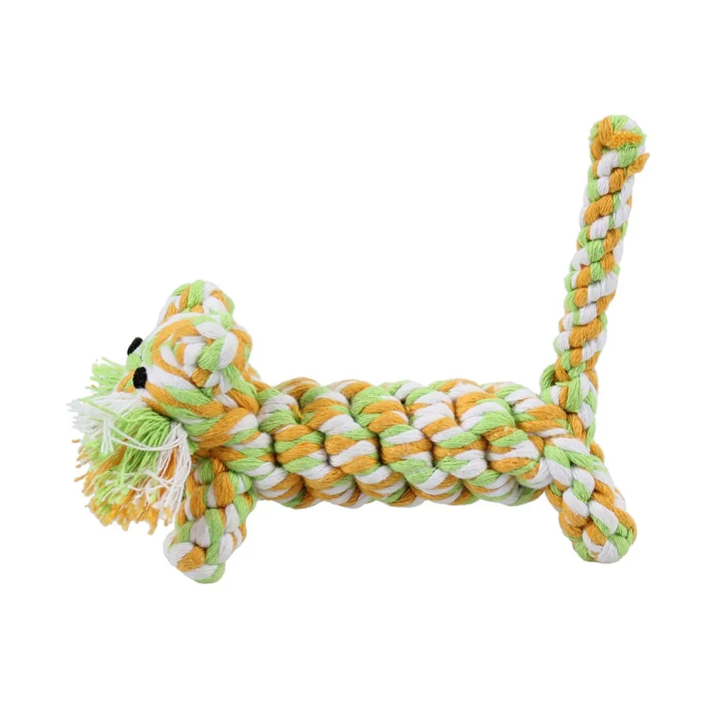 Cat Chew Toys Cotton Rope Plaited Mixed Color Small Tiger Shape Handmade Cats and Dogs Bite Toy Pet Products zabawki dla kota | Дом и сад