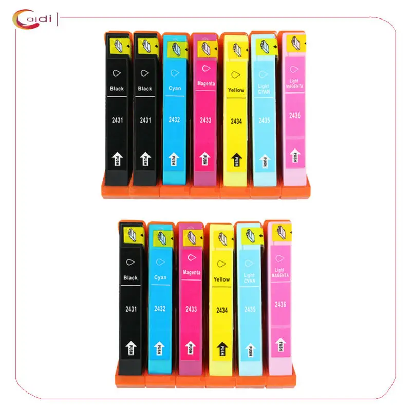 

13PCS Compatible Ink Cartridge T2431 24XL For Epson EXPRESSION PHOTO XP-55 XP-760 XP-850 XP-860 XP-950 XP-750 printer inkjet