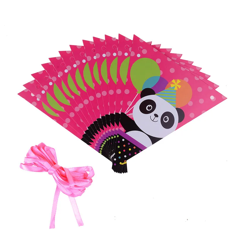 Lovely Cartoon Panda Paper Plate Cup Flag Banner Popcorn Box Party Decoration For Kids Birthday Supplies | Дом и сад
