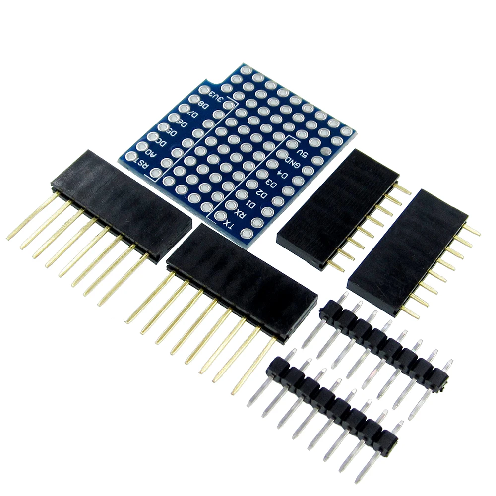 

(D19) 10PCS/LOT ProtoBoard Shield for WeMos D1 mini double sided perf board Compatible