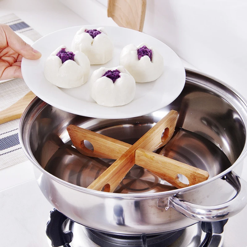 Термостойкий Коврик Basedidea для сковороды бамбуковый кухонный держатель