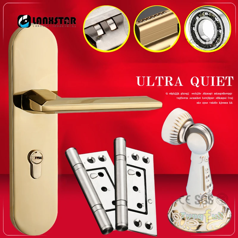 PVD золотистый дизайн ручки медный сердечник оборудование Блокировка