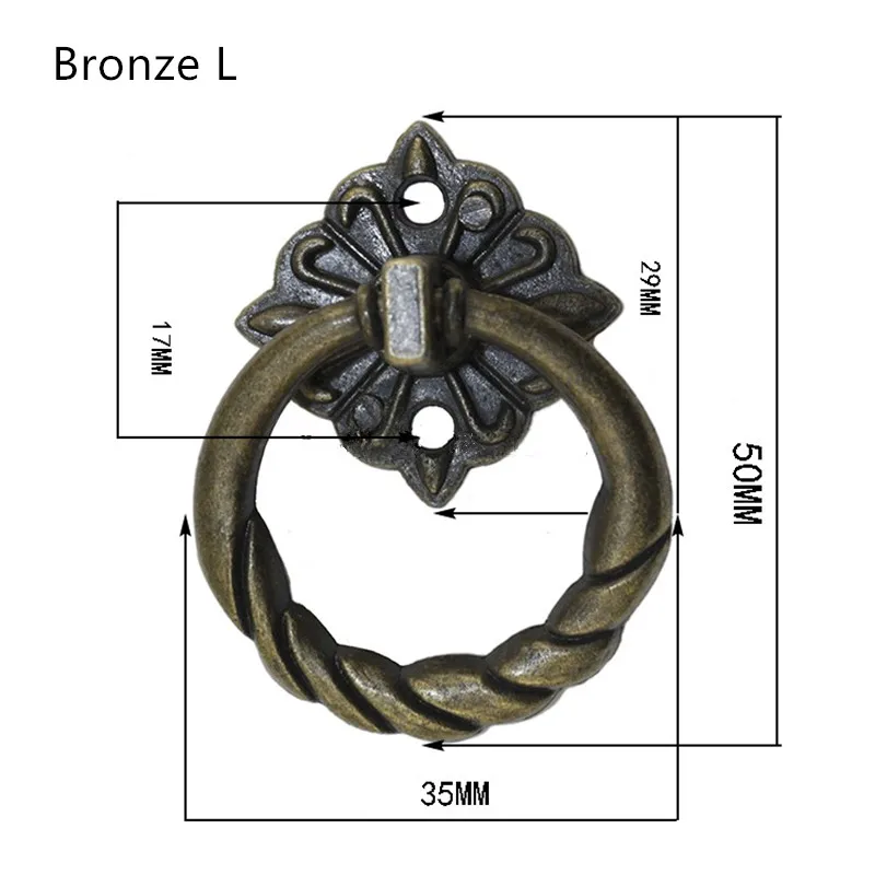 Винтажные ручки для шкафов из сплава мебельные Европейский кухонный шкаф ящиков