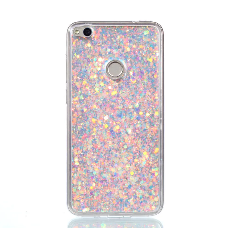 Huawei P8 Lite 2017 Shining Case Soft Silicone TPU Shiny Glitter Back Cover Phone for Honor 8 5.2&quot |