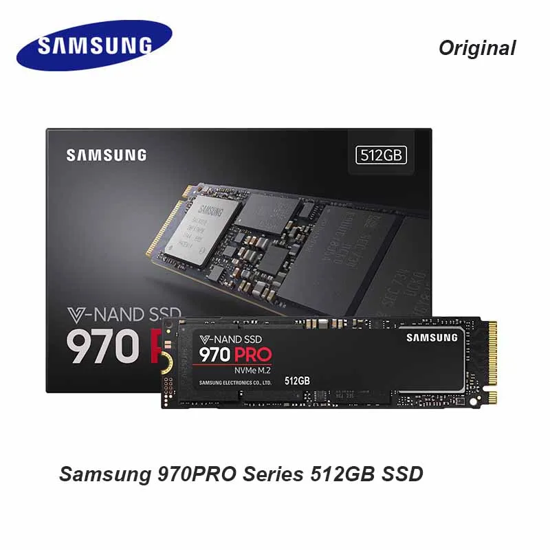 Samsung внутренний SSD 970PRO MZ-V7P512BW 512 ГБ узнать Скорость 3500 МБ/с. M2. 2280 интерфейс твердотельный накопитель для ноутбука/рабочего стола