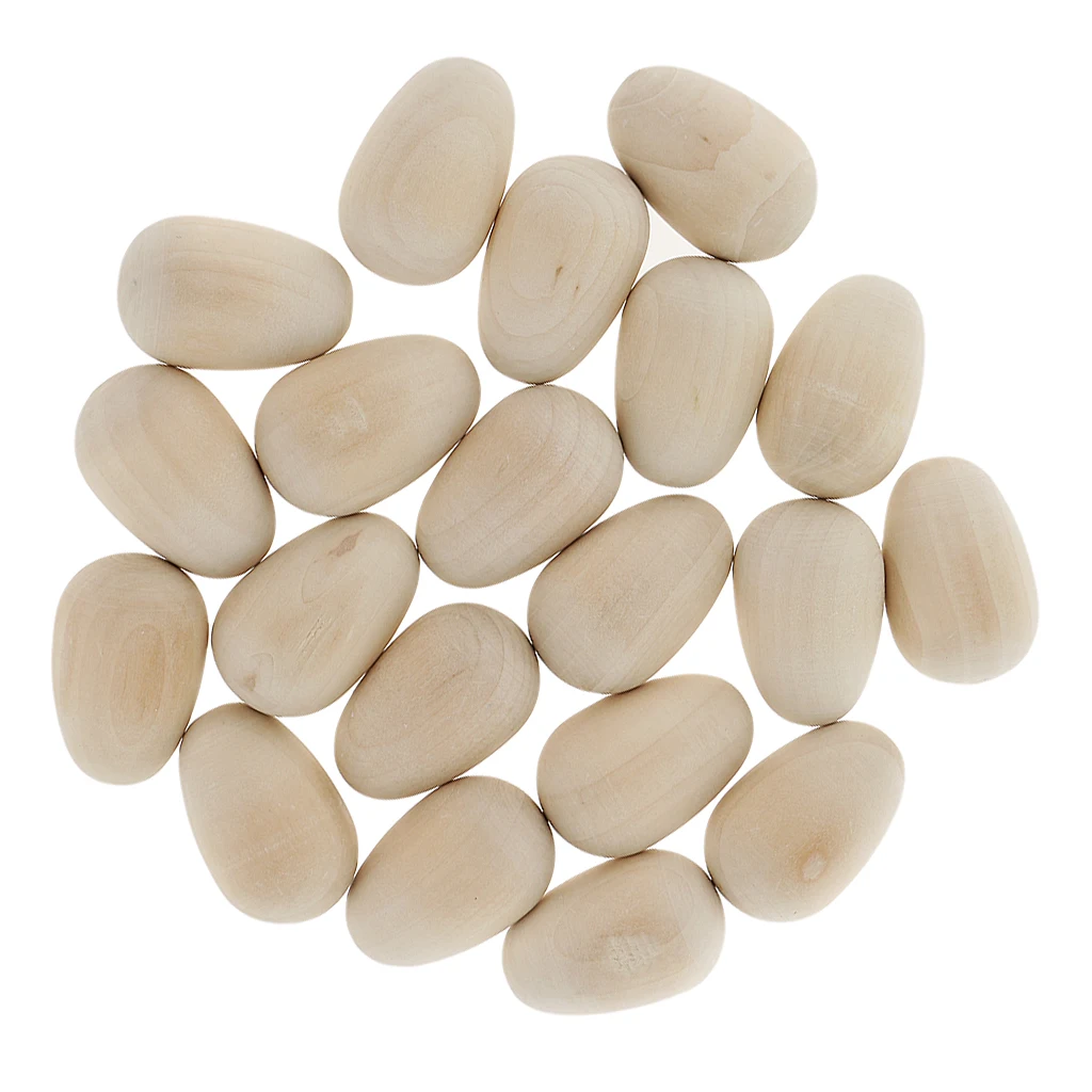 Набор из 20 высококачественных деревянных яиц деревянное ремесло пасхальное