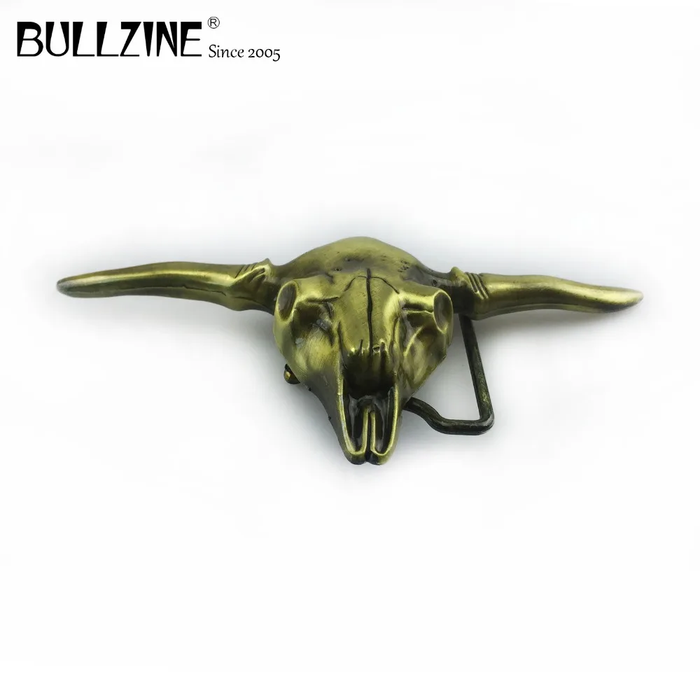 Bullzine в западном стиле виде Головы Быка под джинсы ковбойский ремень подарок