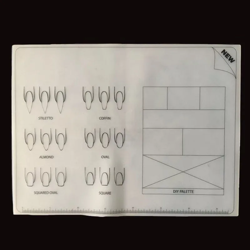 Новейшие ногтей Силиконовый коврик Дизайн рабочее пространство Коврики Pad