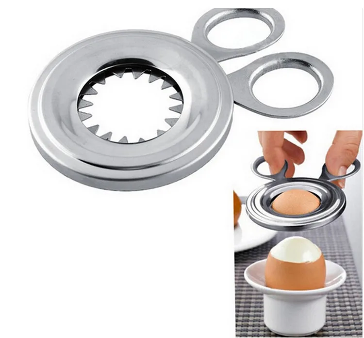 Cortador de huevos de acero inoxidable, 50 piezas, 105mm, abridor de c&aacute;scara de huevo, herramienta de cocina para el hogar, env&iacute;o gratis, WB99-0