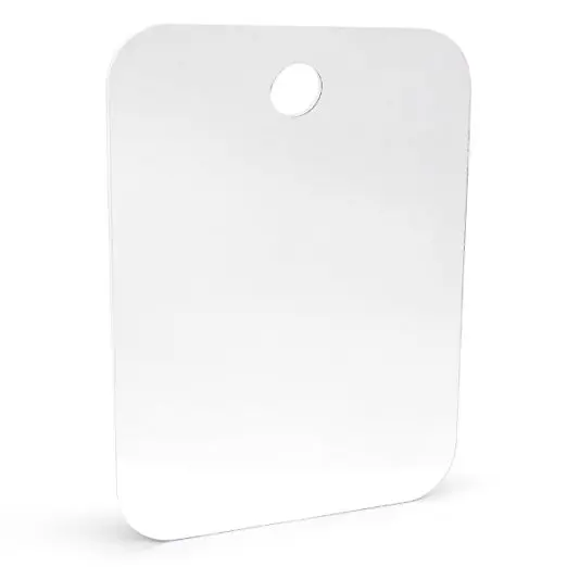 Зеркало для душа QSHAVE IT Fogless большой размер с присоской и клейким крючком идеально