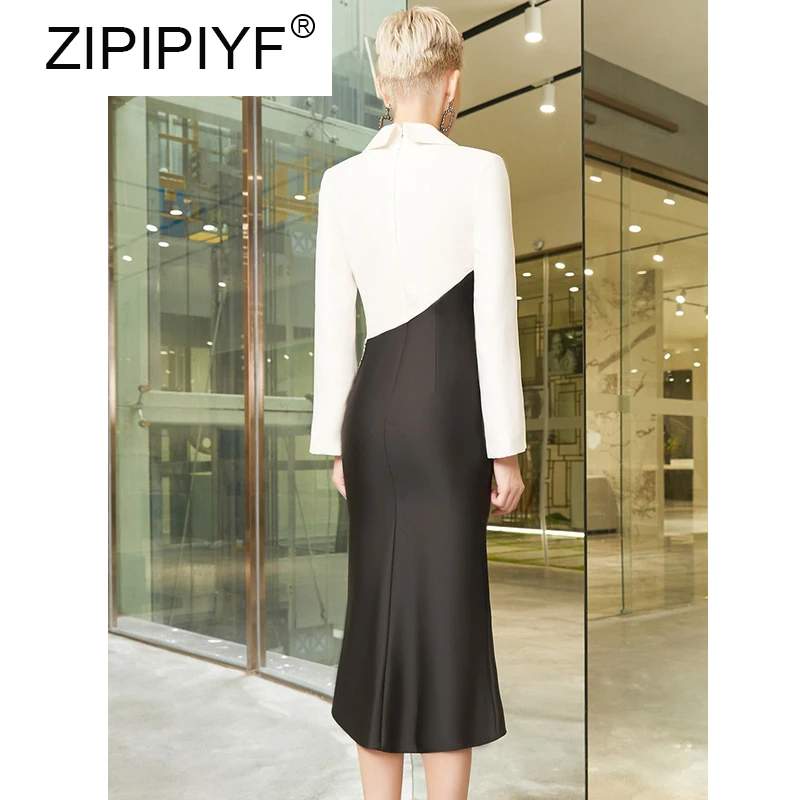 Элегантное дизайнерское весеннее Новое Женское платье в стиле пэчворк