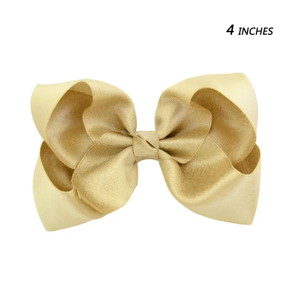 style 2 light yellow Ruoshui 4 ''/8" Детские бантики для волос напечатанные заколки ПУ блестящие заколки для волос Цветочные Шпильки волос ручной работы девушки Бохо аксессуары для волос - Цвет: style 2 light yellow