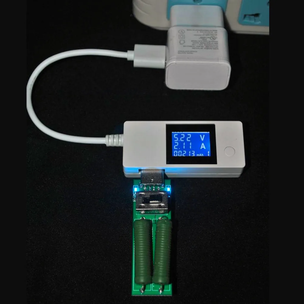ЖК-дисплей Экран мини творческий телефон USB тестер Портативный доктор Напряжение