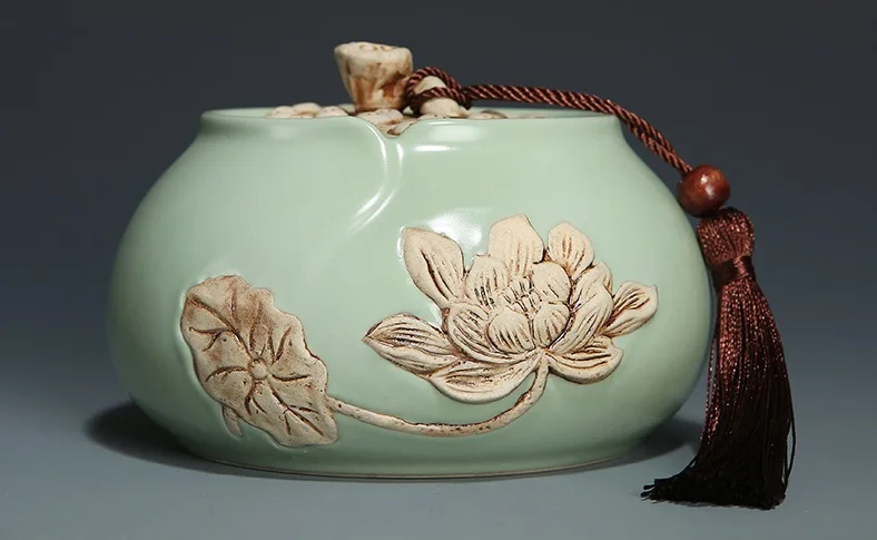 1 шт. Цзин Де Чжэнь керамическая Пуэр Чайная банка коробка для хранения специй