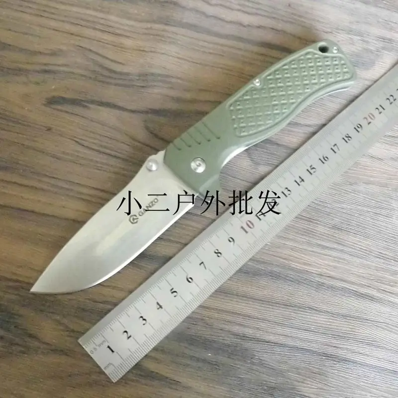 58-60HRC Ganzo G722 440C Лезвие G10 ручка складной нож инструмент для выживания кемпинга охотничий карманный нож тактический edc Открытый инструмент - Цвет: Зеленый