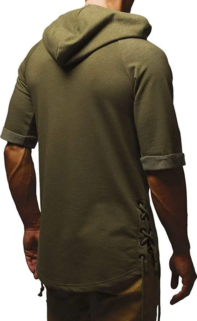 Обувь с застежкой-молнией для бега футболка без рукавов капюшоном мужчин модные