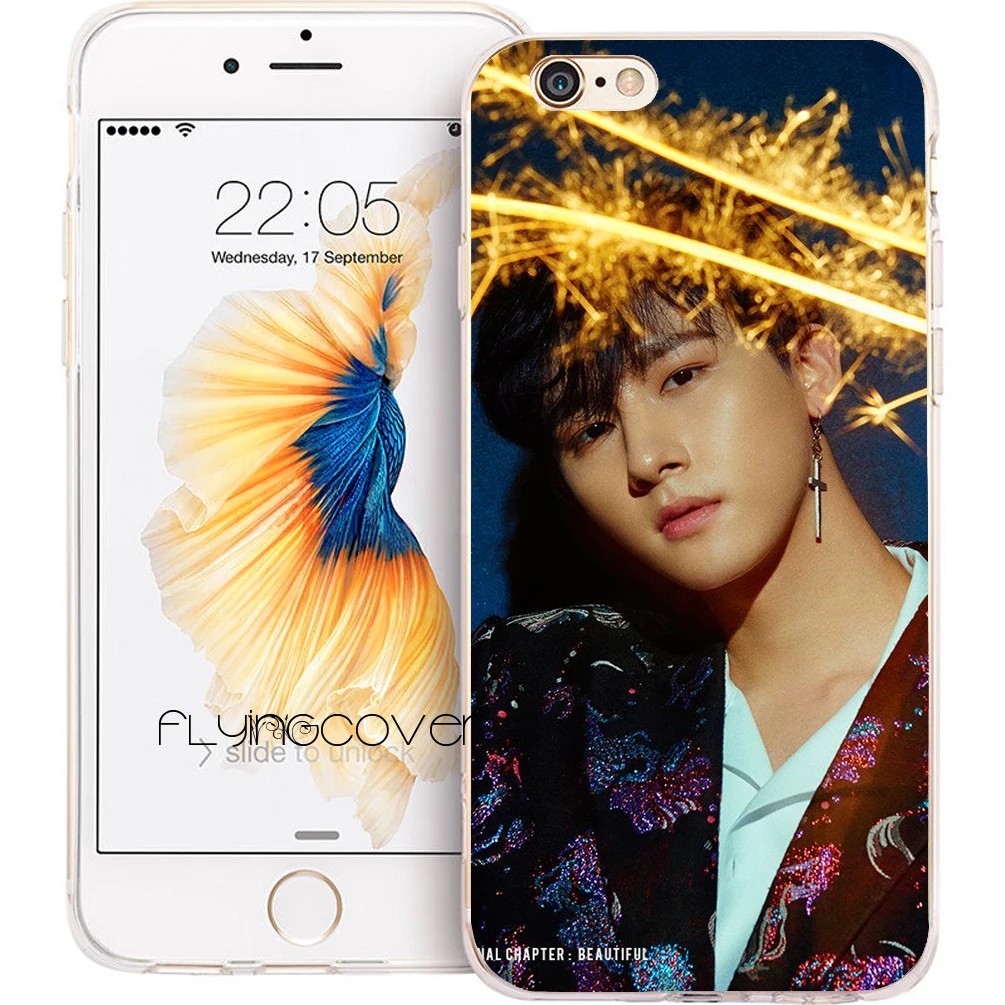 Fundas Monsta X JOOHEON Capa мягкие силиконовые чехлы для телефонов iPhone XS Max XR 7 8 6 S Plus 5s 5 SE 5C 4S 4