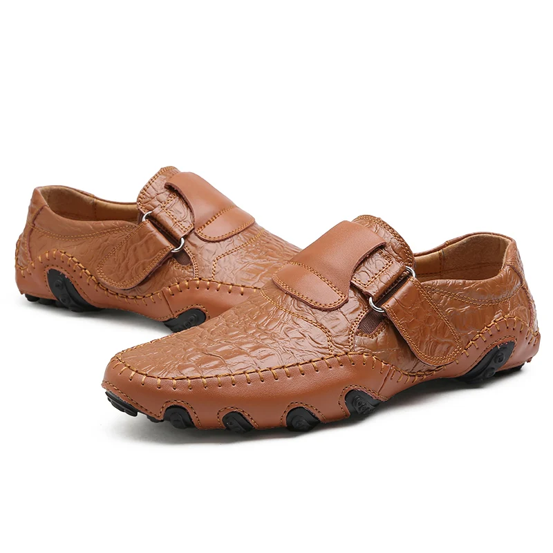 Мужские лоферы ручной работы VANCAT коричневые мокасины из натуральной кожи на