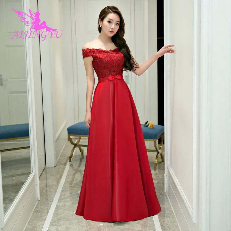 

AIJINGYU Sexy Long Sleeve Evening Dress Party Gown 2021 Women Elegant Formal Special Occasion Dresses Fashion Ball Gowns FS133
