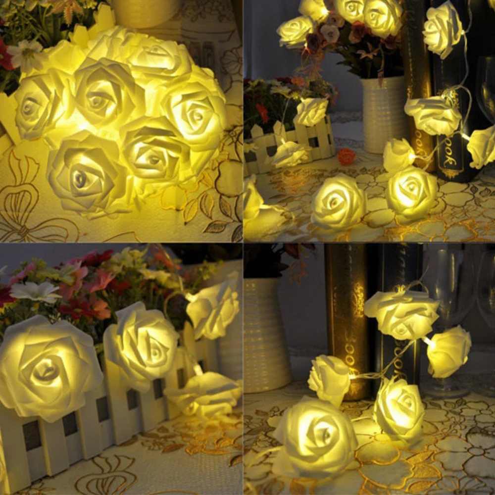 Светодиодная гирлянда на солнечной батарее уличное украшение для дома свадьбы