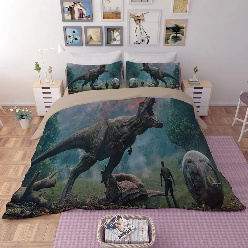 Парк Юрского периода Комплект постельного белья с динозавром для мальчиков