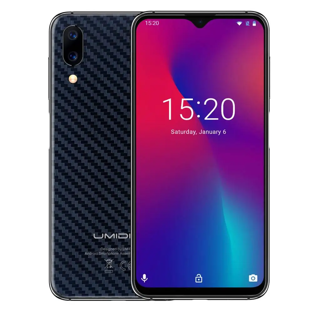 Carbon Fiber Black Umidigi One Max, 4G мобильный телефон, 4 Гб, 128 ГБ, 6,3 дюйма, полноэкранный смартфон с каплями воды, 4150 мАч, NFC, беспроводное зарядное устройство, мобильный телефон с функцией распознавания лица - Цвет: Carbon Fiber Black