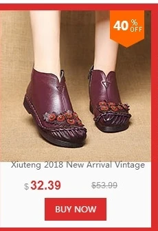 Xiuteng/Новинка; женские туфли-лодочки из натуральной кожи; зимняя теплая обувь; Botas Feminina; женские ботильоны; Модные женские ботинки; Botas Mujer
