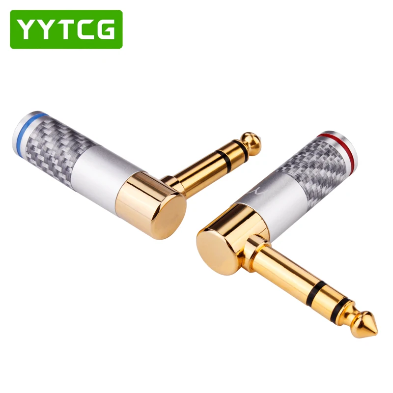 Бесплатная доставка 6 35 мм 90 градусов прямоугольный Штекерный разъем для
