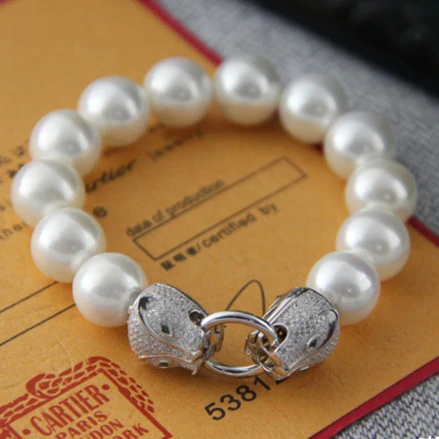 Подвески с зеленым глазом Двойные застежки в форме головы леопарда инкрустацией