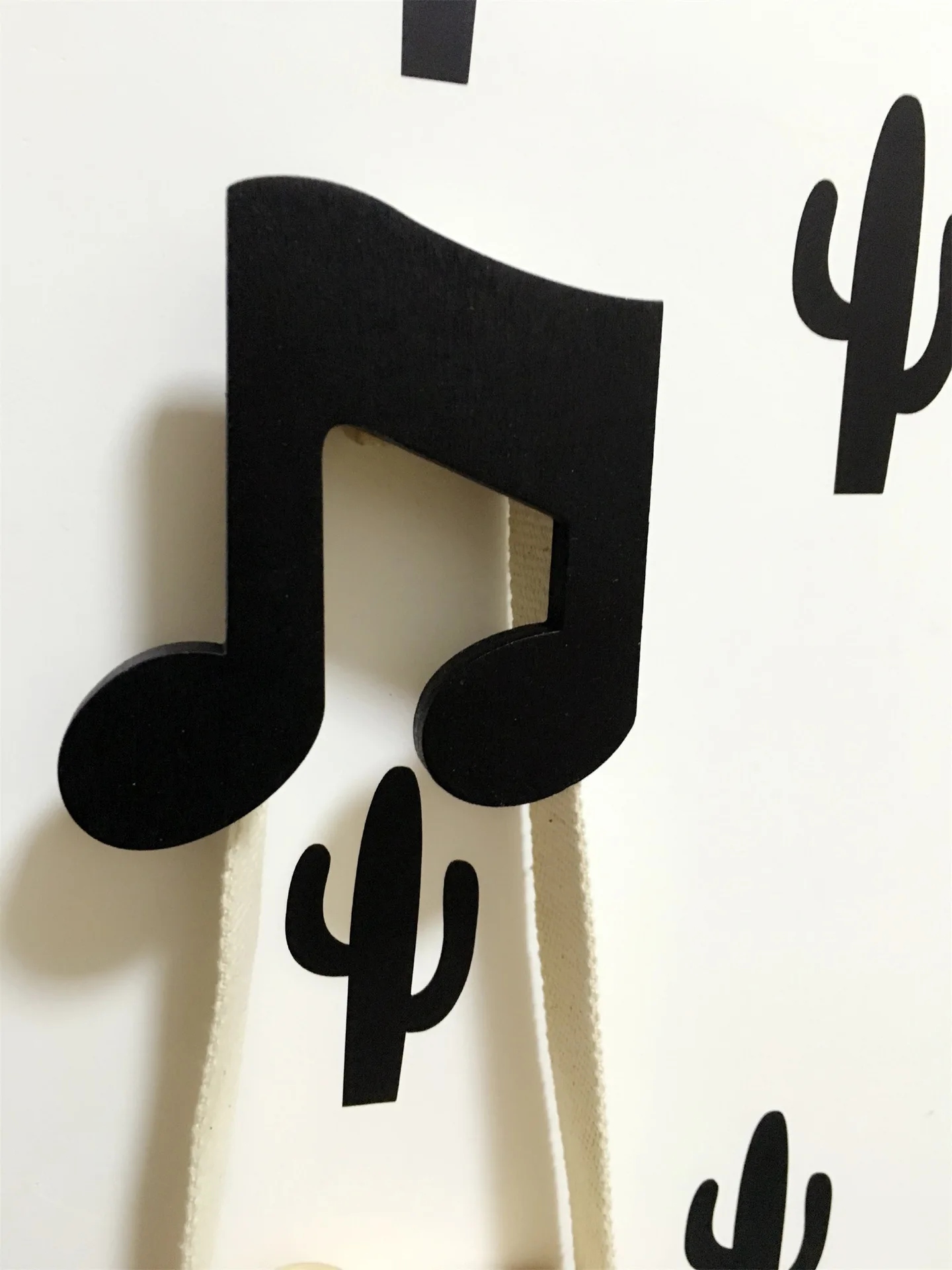 musical note Скандинавский декор для детской комнаты, популярный креативный деревянный крючок, сделай сам, настенные подвесные деревянные игрушки, модель милой детской комнаты, Декор для дома - Цвет: musical note