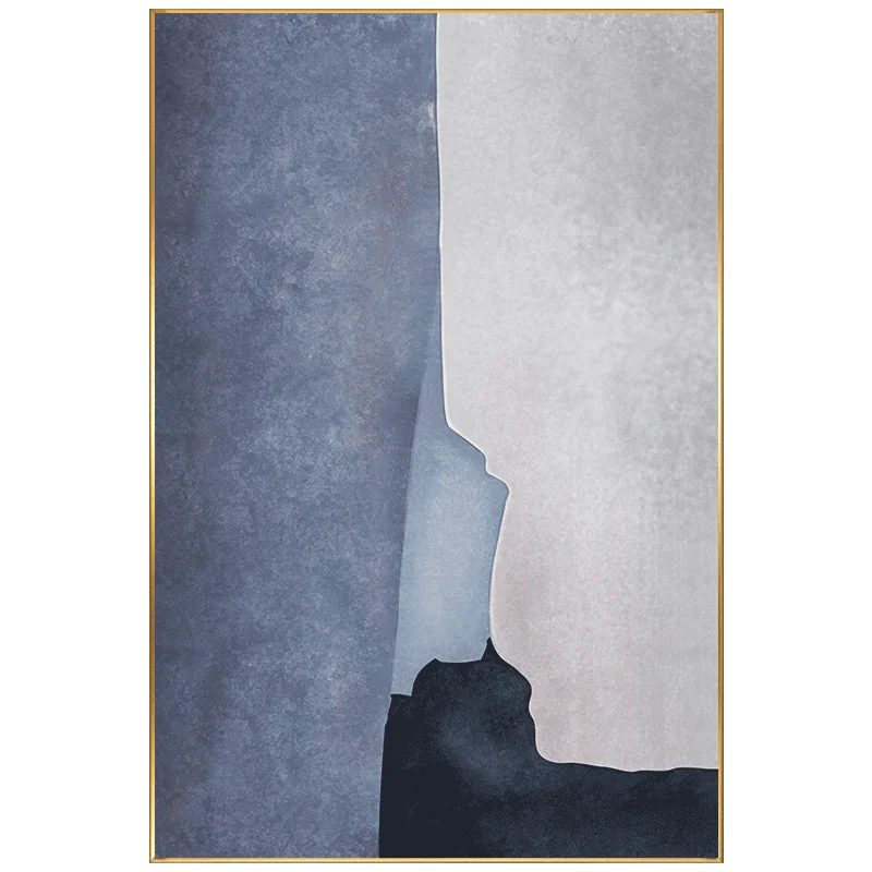 Абстрактный цветной блок холст живопись плакат и печать настенная для спальни