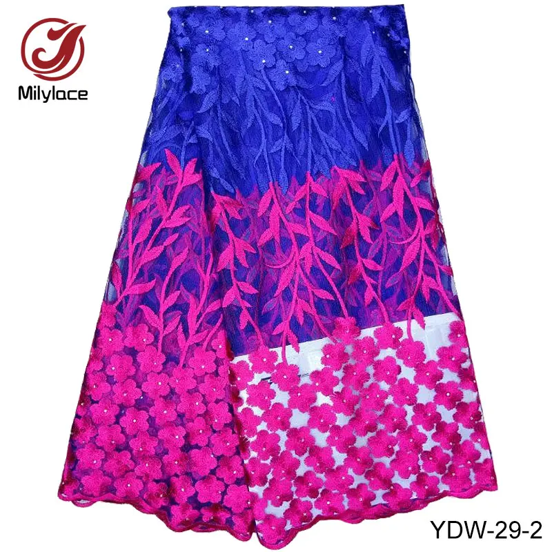 Дешевые свадебные кружевные ткани оптом Гуанчжоу кружева 3d цветок Анкара