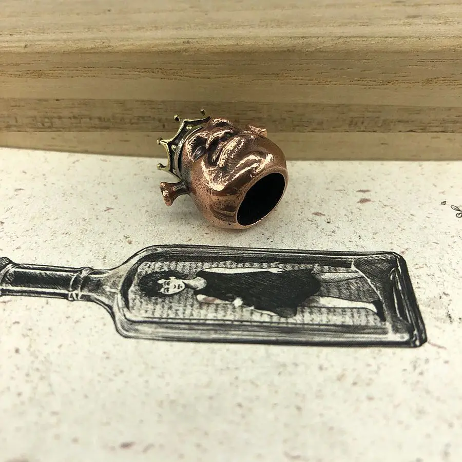 EDC инструменты медь латунь король Шрек бусы на шнурок Паракорд Нож кулон