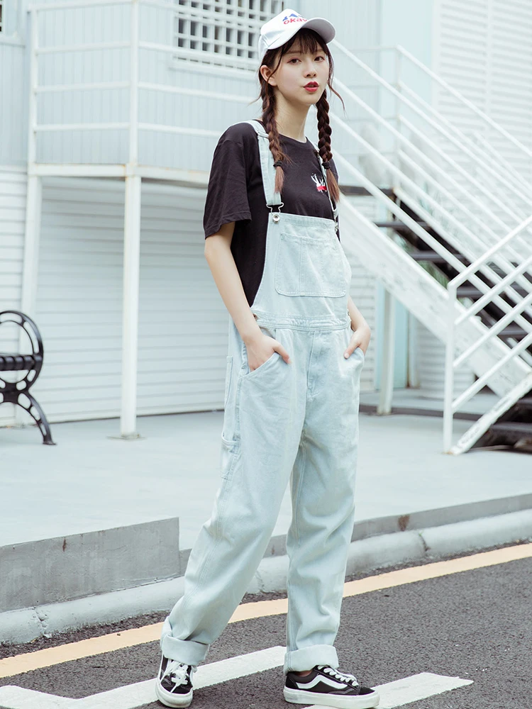 Бесплатная доставка 2021 новый модный длинный комбинезон и Ropmers джинсовые подтяжки