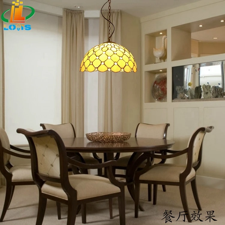 Английская Ретро хрустальная люстра 40 см Тиффани Ресторан спальни бар освещение