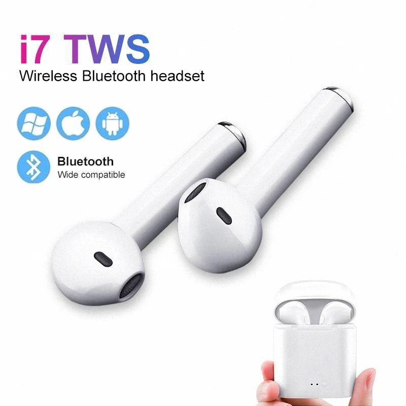 Беспроводные Bluetooth 5 0 наушники i7s TWS Inear стерео с зарядным боксом микрофон для Iphone