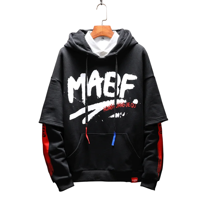 

2018 Trendy Things Hooded Mens Hoodies and Sweatshirts Oversized for Autumn with Winter Hoodies Men Brand