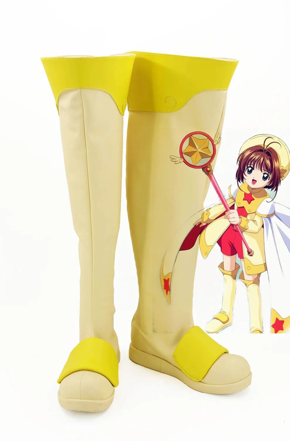 

Card Captor SAKURA KINOMOTO SAKURA Cosplay Boots Shoes Custom Made