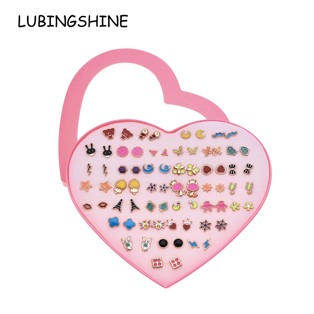LUBINGSHINE Punk 36 пар набор Brincos Смешанные Серьги гвоздики для женщин сплав серьги