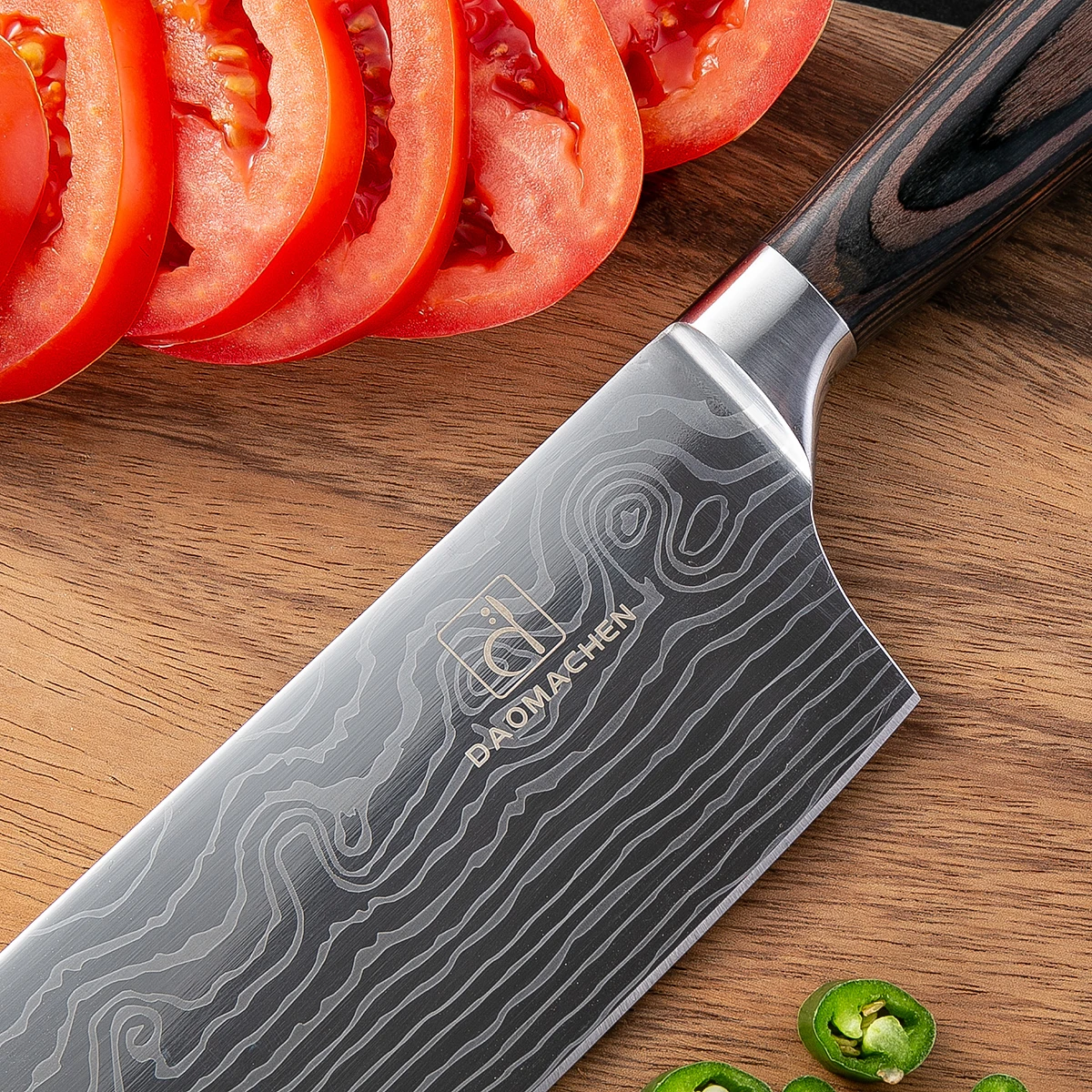 DAOMACHEN кухонный нож из нержавеющей стали для измельчения мяса с антипригарным