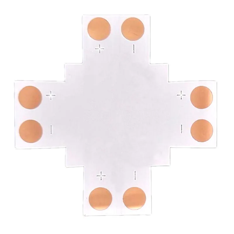5pcs L T X Shape 8mm 10mm 12mm 2pin 4pin 5pin Single Color RGB RGBW LED Strip Corner Connector PCB Board Splitter Adaptor | Обустройство
